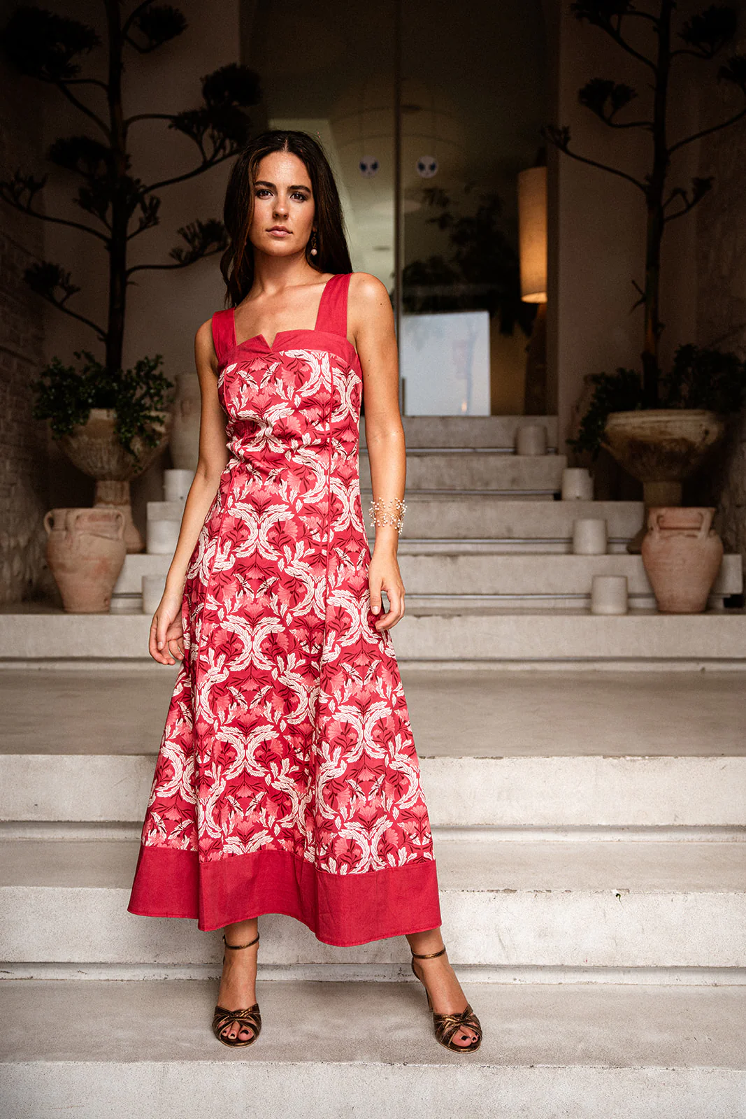 Vestido Palmeral Coral - Image 5