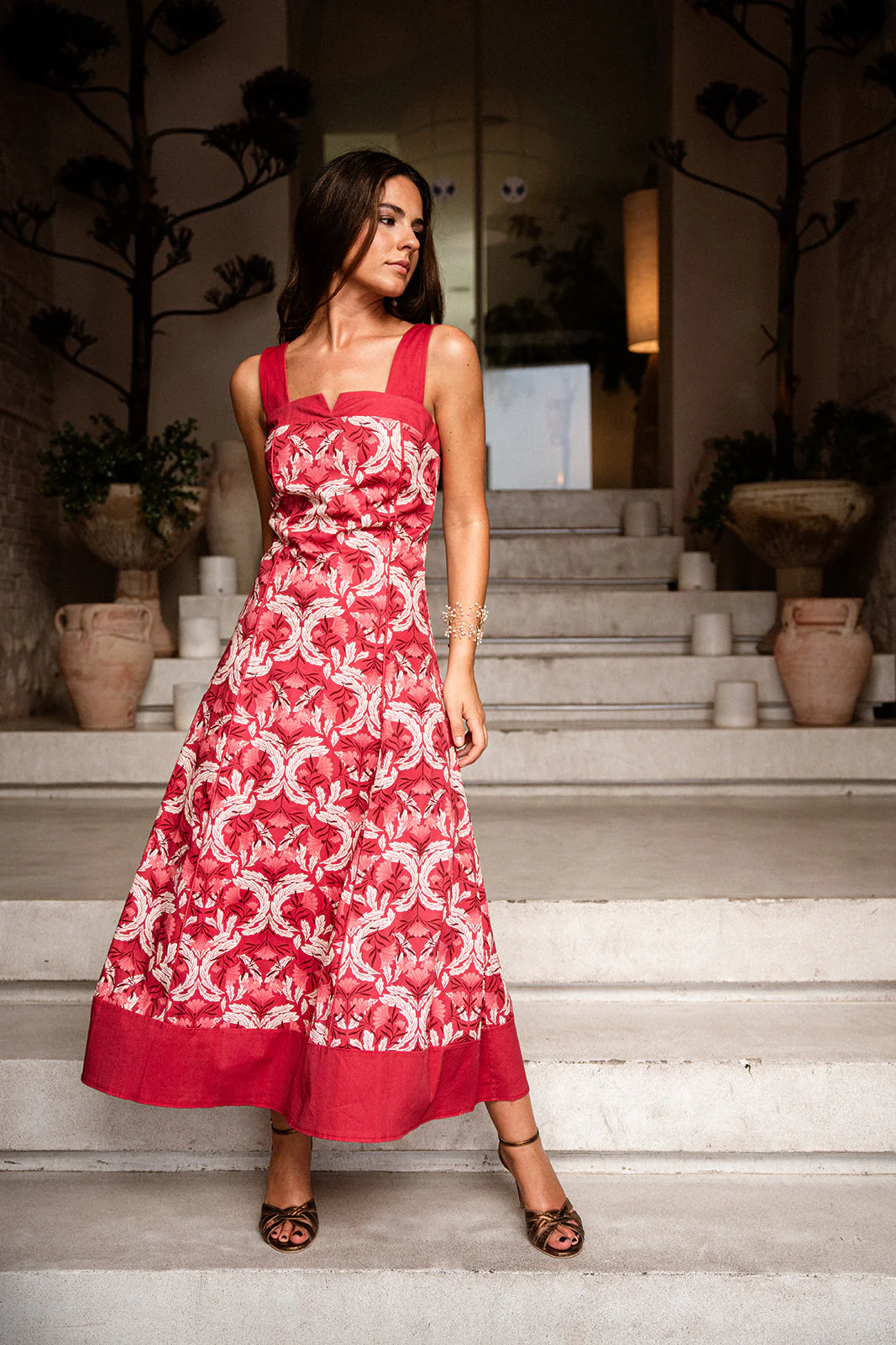 Vestido Palmeral Coral - Image 8